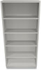 A Picture of product HON-S72ABCQ HON® Brigade® Metal Bookcases Bookcase, Five-Shelf, 34.5w x 12.63d 71h, Light Gray