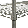 A Picture of product ALE-SW503624SR Alera® NSF Certified Industrial Heavy-Duty Wire Shelving Starter Kit Four-Shelf 36w x 24d 72h, Silver