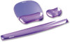 A Picture of product FEL-91441 Fellowes® Gel Crystals™ Wrist Supports Mouse Pad with Rest, 7.87 x 9.18, Purple