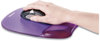 A Picture of product FEL-91441 Fellowes® Gel Crystals™ Wrist Supports Mouse Pad with Rest, 7.87 x 9.18, Purple