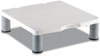 A Picture of product FEL-91712 Fellowes® Standard Monitor Riser For 21" Monitors, 13.38" x 13.63" 2" to 4", Platinum/Graphite, Supports 60 lbs