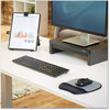 A Picture of product FEL-9175801 Fellowes® Memory Foam Wrist Rest Mouse Pad with 7.93 x 9.25, Black/Silver