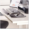 A Picture of product FEL-9175801 Fellowes® Memory Foam Wrist Rest Mouse Pad with 7.93 x 9.25, Black/Silver