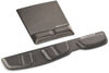 A Picture of product FEL-9180901 Fellowes® Palm and Wrist Supports with Microban® Protection Ergonomic Memory Foam Rest Attached Mouse Pad, 8.25 x 9.87, Black