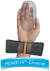 A Picture of product FEL-9180901 Fellowes® Palm and Wrist Supports with Microban® Protection Ergonomic Memory Foam Rest Attached Mouse Pad, 8.25 x 9.87, Black