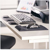 A Picture of product FEL-9180901 Fellowes® Palm and Wrist Supports with Microban® Protection Ergonomic Memory Foam Rest Attached Mouse Pad, 8.25 x 9.87, Black