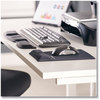 A Picture of product FEL-9181201 Fellowes® Palm and Wrist Supports with Microban® Protection Ergonomic Memory Foam Support Attached Mouse Pad, 8.25 x 9.87, Black