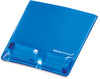 A Picture of product FEL-9182201 Fellowes® Palm and Wrist Supports with Microban® Protection Gel Support Attached Mouse Pad, 8.25 x 9.87, Blue