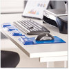 A Picture of product FEL-9182201 Fellowes® Palm and Wrist Supports with Microban® Protection Gel Support Attached Mouse Pad, 8.25 x 9.87, Blue