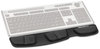 A Picture of product FEL-9182801 Fellowes® Palm and Wrist Supports with Microban® Protection Memory Foam Keyboard Support, 13.75 x 3.37, Black