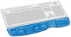 A Picture of product FEL-9183101 Fellowes® Palm and Wrist Supports with Microban® Protection Gel Keyboard Support, 18.25 x 3.37, Blue