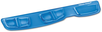 Fellowes® Palm and Wrist Supports with Microban® Protection Gel Keyboard Support, 18.25 x 3.37, Blue