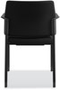 A Picture of product HON-SGS6FBC10C HON® Accommodate® Series Guest Chair with Arms, Fabric Upholstery, 23.25" x 22.25" 32", Black Seat/Back, Charblack Legs, 2/Carton