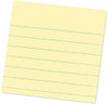 A Picture of product MMM-6756SSCY Post-it® Notes Super Sticky Pads in Canary Yellow Note Ruled, 4" x 90 Sheets/Pad, 6 Pads/Pack