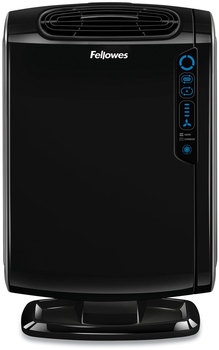 Fellowes® Air Purifiers HEPA and Carbon Filtration 200 to 400 sq ft Room Capacity, Black