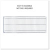 A Picture of product ALE-SW654818SR Alera® 5-Shelf Wire Shelving Kit with Casters & Shelf Liners and 48w x 18d 72h, Silver