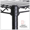 A Picture of product ALE-SW664818BA Alera® NSF Certified 6-Shelf Wire Shelving Kit 48w x 18d 72h, Black Anthracite