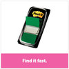 A Picture of product MMM-680GN12 Post-it® Flags Assorted Color 1" Flag Refills Marking Page in Dispensers, Green, 50 Flags/Dispenser, 12 Dispensers/Pack