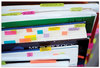 A Picture of product MMM-680GN2 Post-it® Flags Assorted Color 1" Flag Refills Standard Page in Dispenser, Green, 50 Flags/Dispenser, 2 Dispensers/Pack