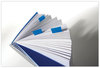 A Picture of product MMM-680HVBE Post-it® Flags in a Desk Grip Dispenser Page 1 x 1.75, Blue, 200/Dispenser