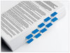 A Picture of product MMM-680HVBE Post-it® Flags in a Desk Grip Dispenser Page 1 x 1.75, Blue, 200/Dispenser