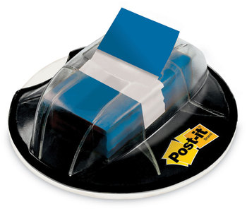 Post-it® Flags in a Desk Grip Dispenser Page 1 x 1.75, Blue, 200/Dispenser
