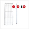 A Picture of product ALE-SW833614SR Alera® Light-Duty Residential Wire Shelving Kit Three-Shelf, 36w x 14d 36h, Silver