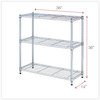 A Picture of product ALE-SW833614SR Alera® Light-Duty Residential Wire Shelving Kit Three-Shelf, 36w x 14d 36h, Silver