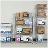A Picture of product ALE-SW843614SR Alera® Light-Duty Residential Wire Shelving Kit Four-Shelf, 36w x 14d 54h, Silver