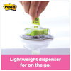 A Picture of product MMM-680HVSD Post-it® Flags Arrow in a Desk Grip Dispenser Page "Sign and Date", Bright Green, 200 Flags/Dispenser