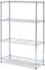 A Picture of product ALE-SW843614SR Alera® Light-Duty Residential Wire Shelving Kit Four-Shelf, 36w x 14d 54h, Silver