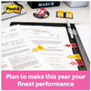 A Picture of product MMM-680HVSH Post-it® Flags Arrow in a Desk Grip Dispenser Page "Sign Here", Yellow, 200 Flags/Dispenser