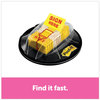 A Picture of product MMM-680HVSH Post-it® Flags Arrow in a Desk Grip Dispenser Page "Sign Here", Yellow, 200 Flags/Dispenser