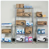 A Picture of product ALE-SW853614SR Alera® Light-Duty Residential Wire Shelving Kit Five-Shelf, 36w x 14d 72h, Silver