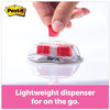 A Picture of product MMM-680HVSHR Post-it® Flags Arrow in a Desk Grip Dispenser High Volume Flag "Sign Here", Red, 200 Flags/Dispenser