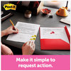 A Picture of product MMM-680HVSHR Post-it® Flags Arrow in a Desk Grip Dispenser High Volume Flag "Sign Here", Red, 200 Flags/Dispenser