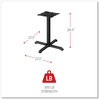A Picture of product ALE-TBH283B Alera® Hospitality Series Single-Column Bases 27.5" Diameter, 28.5"h, 300 lb Cap, Steel, Black