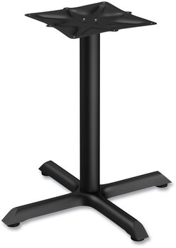 Alera® Hospitality Series Single-Column Bases 27.5" Diameter, 28.5"h, 300 lb Cap, Steel, Black