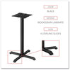 A Picture of product ALE-TBH423B Alera® Hospitality Series Single-Column Bases 27.5" Diameter x 40.38"h, 300 lb Cap, Steel, Black