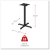 A Picture of product ALE-TBH423B Alera® Hospitality Series Single-Column Bases 27.5" Diameter x 40.38"h, 300 lb Cap, Steel, Black