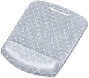 Fellowes® PlushTouch™ Wrist Rest with FoamFusion™ Technology Mouse Pad 7.25 x 9.37, Lattice Design