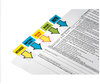 A Picture of product MMM-680NZ2 Post-it® Flags Arrow Message 1" Page "Notarize," Yellow, 50 Flags/Dispenser, 2 Dispensers/Pack