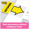 A Picture of product MMM-680NZ2 Post-it® Flags Arrow Message 1" Page "Notarize," Yellow, 50 Flags/Dispenser, 2 Dispensers/Pack