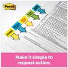 A Picture of product MMM-680NZ2 Post-it® Flags Arrow Message 1" Page "Notarize," Yellow, 50 Flags/Dispenser, 2 Dispensers/Pack