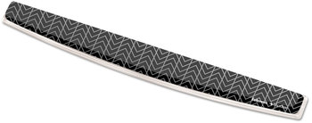 Fellowes® Photo Gel Supports with Microban® Protection Keyboard Wrist Rest 18.5 x 2.31, Chevron Design