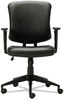 A Picture of product ALE-TE4819 Alera® Everyday Task Office Chair Bonded Leather Seat/Back, Supports Up to 275 lb, 17.6" 21.5" Seat Height, Black