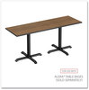 A Picture of product ALE-TT4824EW Alera® Reversible Laminate Table Top Rectangular, 47.63w x 23.63d, Espresso/Walnut