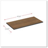 A Picture of product ALE-TT4824EW Alera® Reversible Laminate Table Top Rectangular, 47.63w x 23.63d, Espresso/Walnut
