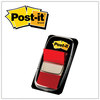 A Picture of product MMM-680RD12 Post-it® Flags Assorted Color 1" Flag Refills Marking Page in Dispensers, Red, 50 Flags/Dispenser, 12 Dispensers/Pack