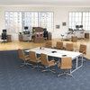 A Picture of product ALE-TT4824WG Alera® Reversible Laminate Table Top Rectangular, 47.63w x 23.63d, White/Gray